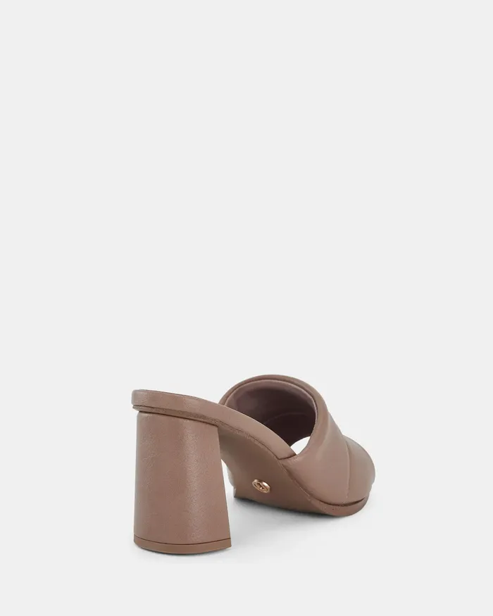 Party Women FROSTY ALMOND Open Toe Heels NOVO Shoes