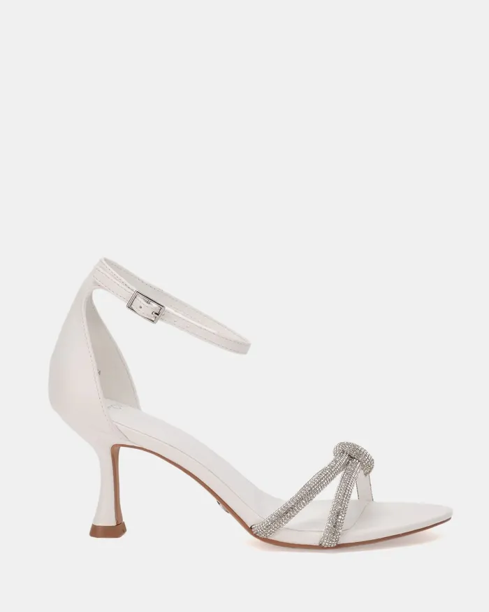 Party Women NOVO Shoes PERSEUS WHITE Kitten Heels
