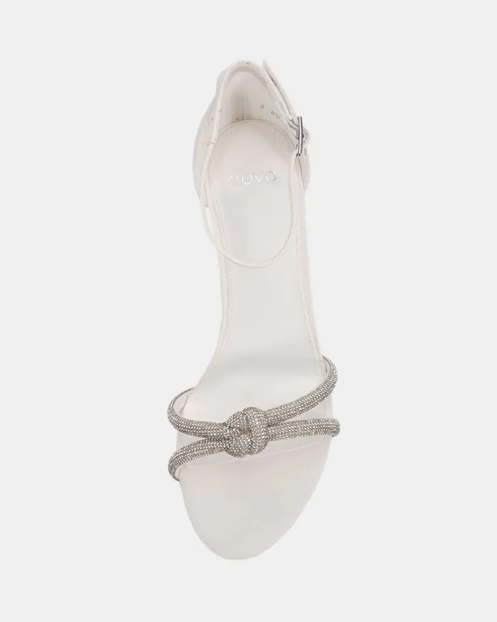 Party Women NOVO Shoes PERSEUS WHITE Kitten Heels