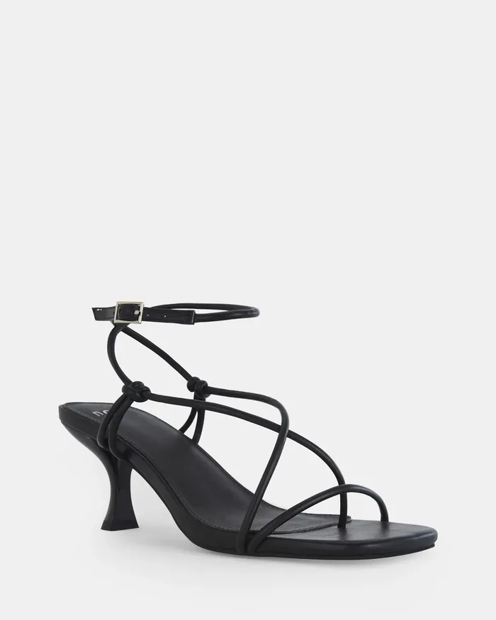 Party Women NOVO Shoes UMBRIA BLACK Kitten Heels