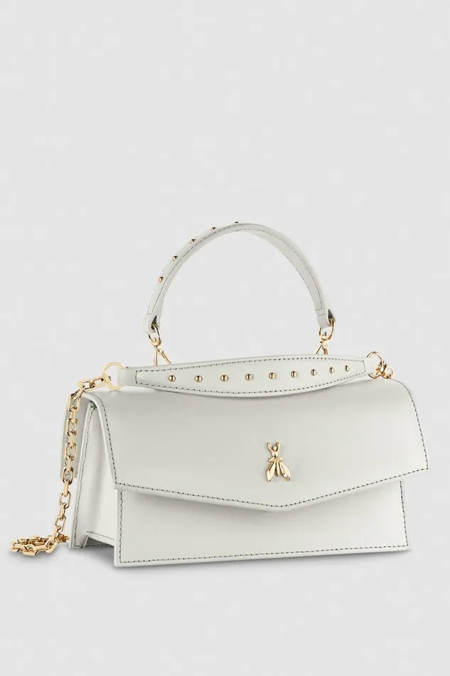Patrizia Pepe Crossbodys Fly Bamby Leather Shoulder Bag Grey 8211 Women