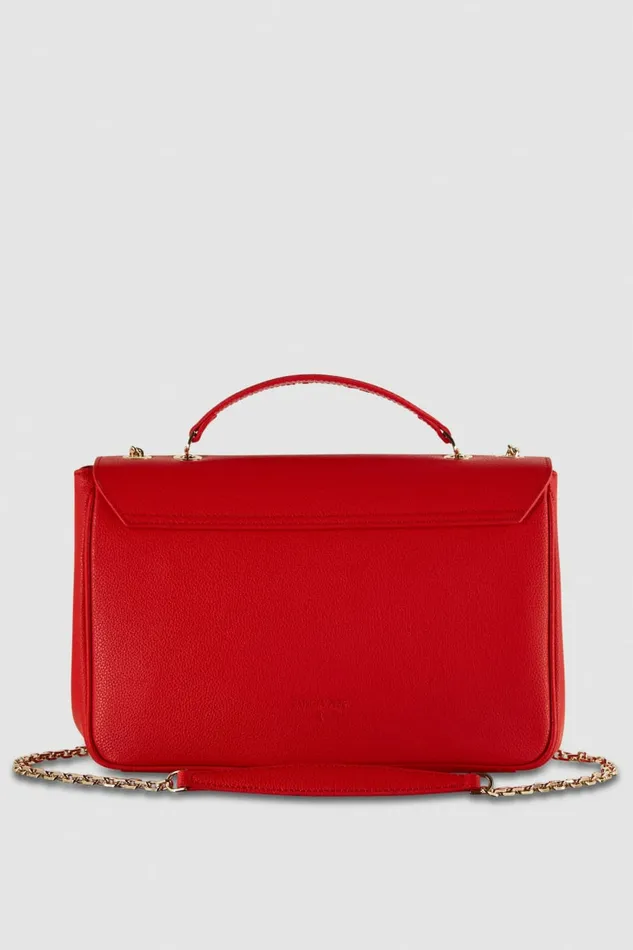 Patrizia Pepe Crossbodys Fly Leather Shoulder Bag With Chain Red 8211 Women