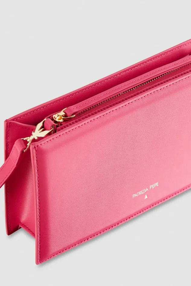 Patrizia Pepe Crossbodys Leather Shoulder Pocket Bag Pink 8211 Women