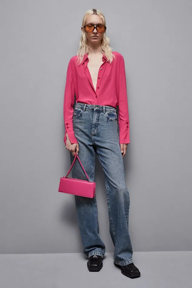 Patrizia Pepe Crossbodys Leather Shoulder Pocket Bag Pink 8211 Women