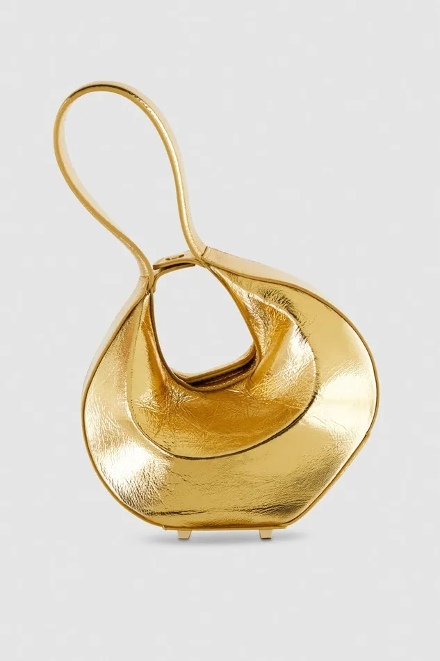 Patrizia Pepe Handbags HandHeld Leather Bangle Bag Gold 8211 Women