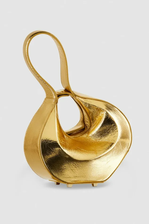 Patrizia Pepe Handbags HandHeld Leather Bangle Bag Gold 8211 Women