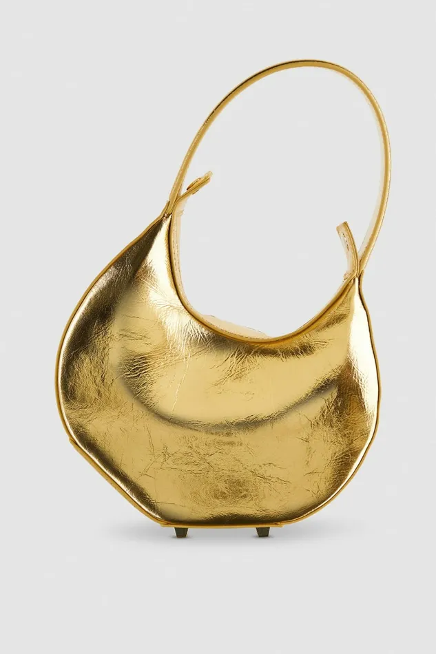 Patrizia Pepe Handbags HandHeld Leather Bangle Bag Gold 8211 Women
