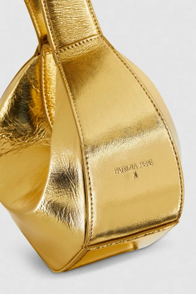 Patrizia Pepe Handbags HandHeld Leather Bangle Bag Gold 8211 Women