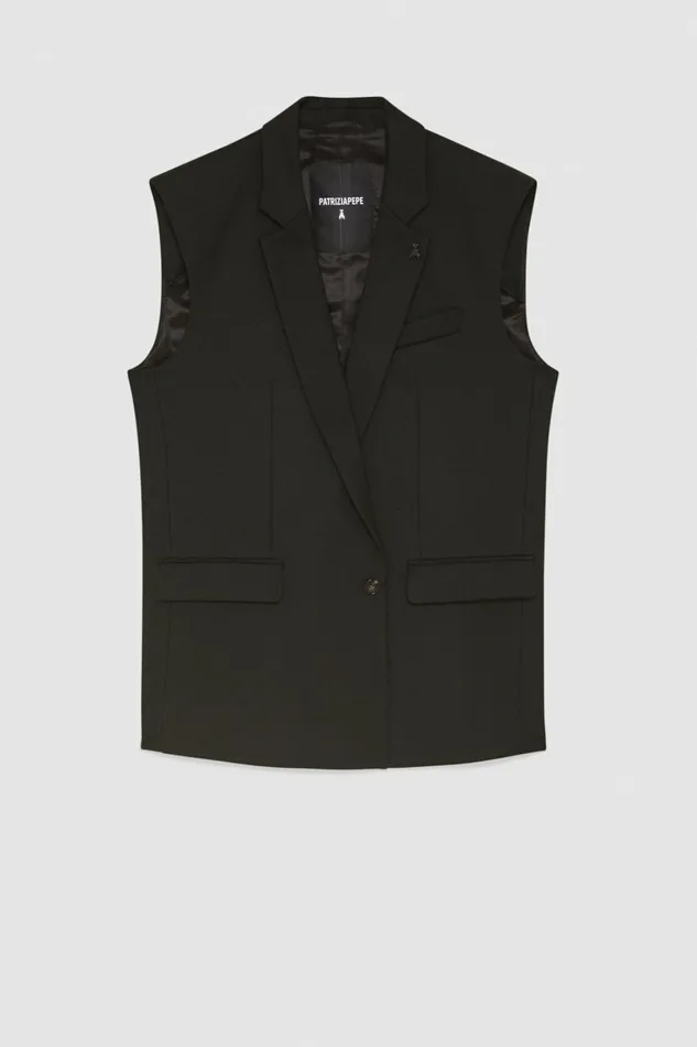 Patrizia Pepe Jackets Lined Vest Jacket Black 8211 Men