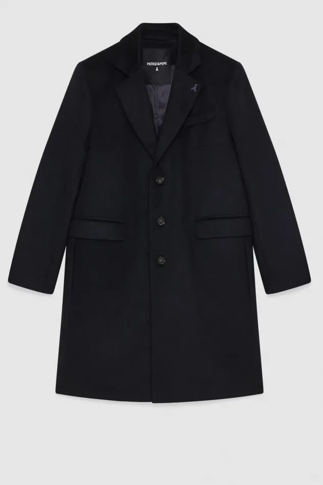 Patrizia Pepe Jackets Medium SingleBreasted Coat Blue 8211 Men