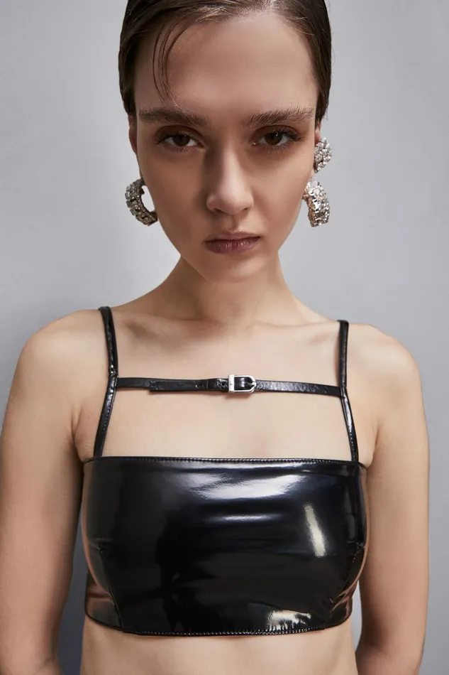 Patrizia Pepe Lingerie And Beachwear Bandeau Bra Black 8211 Women
