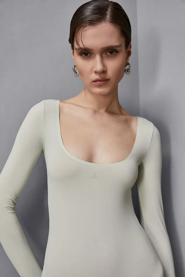 Patrizia Pepe Lingerie And Beachwear LongSleeved Body Green 8211 Women