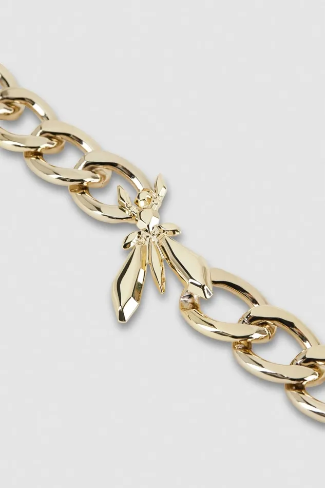 Patrizia Pepe Necklaces Maxi Chain Ring Necklace Gold 8211 Women