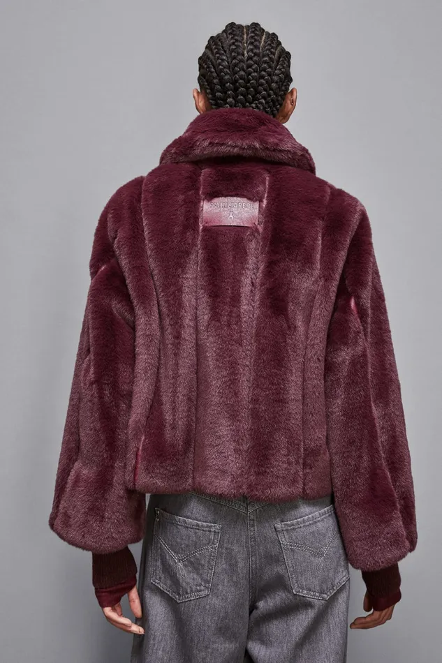 Patrizia Pepe Outerwear Short Synthetic Fabric Coat Red 8211 Women