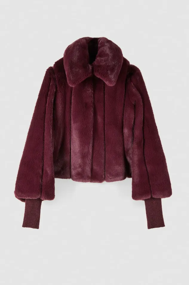 Patrizia Pepe Outerwear Short Synthetic Fabric Coat Red 8211 Women
