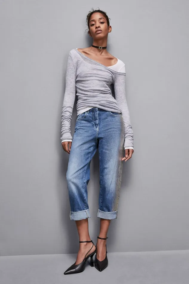 Patrizia Pepe Pants and Jeans Blue LowWaisted Boyfriend Jeans Blue 8211 Women