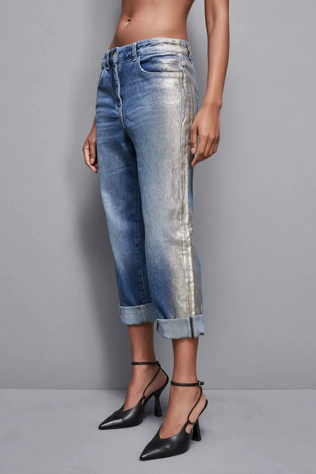 Patrizia Pepe Pants and Jeans Blue LowWaisted Boyfriend Jeans Blue 8211 Women