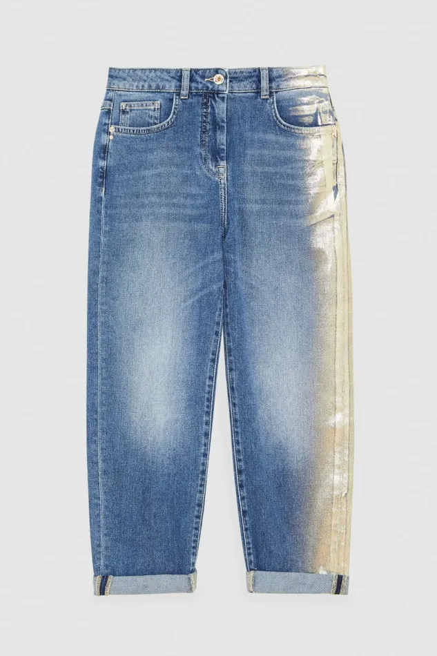 Patrizia Pepe Pants and Jeans Blue LowWaisted Boyfriend Jeans Blue 8211 Women
