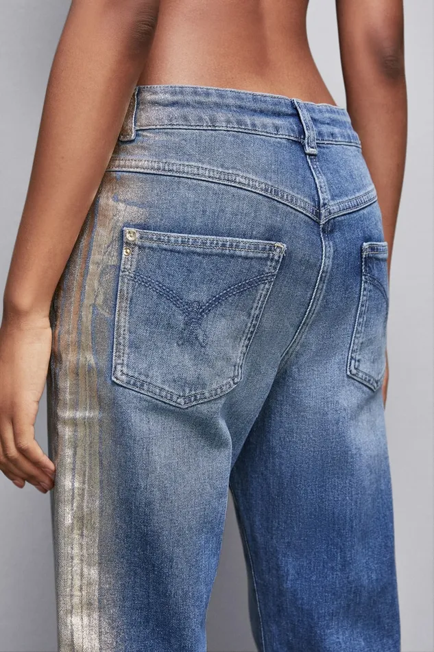 Patrizia Pepe Pants and Jeans Blue LowWaisted Boyfriend Jeans Blue 8211 Women