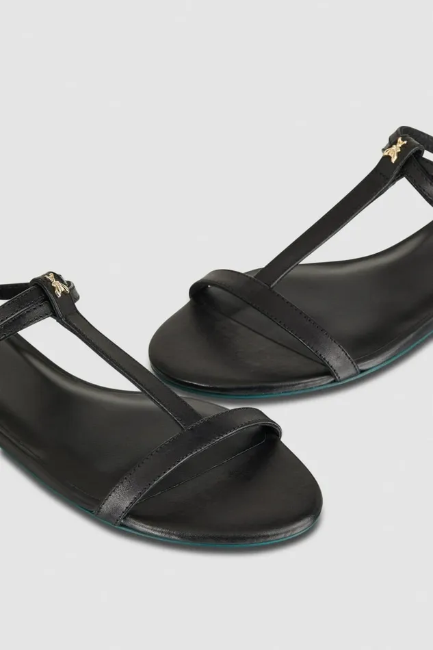 Patrizia Pepe Sandals Flat Sandals With Ankle Strap Black 8211 Women
