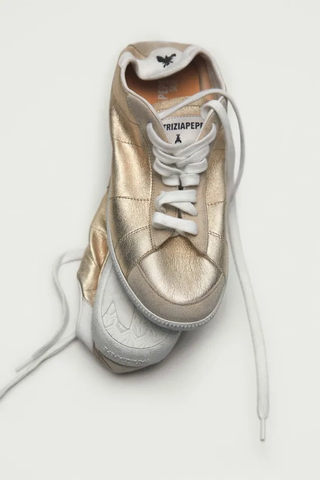 Patrizia Pepe Sneakers Skin Sneakers 03993 In Laminated Nappa Leather Gold 8211 Women Patrizia Pepe Sneakers Skin Sneakers 03993 In Laminated Nappa Leather Gold 8211 Women