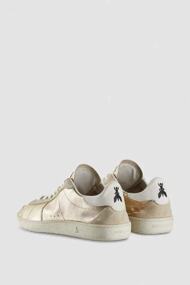 Patrizia Pepe Sneakers Skin Sneakers 03993 In Laminated Nappa Leather Gold 8211 Women