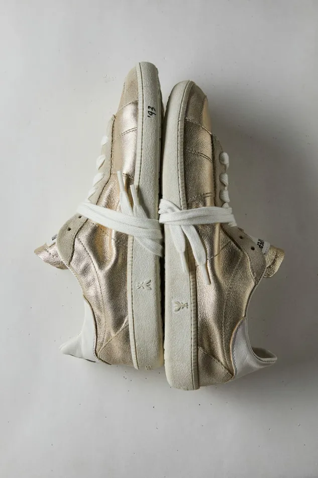 Patrizia Pepe Sneakers Skin Sneakers 03993 In Laminated Nappa Leather Gold 8211 Women