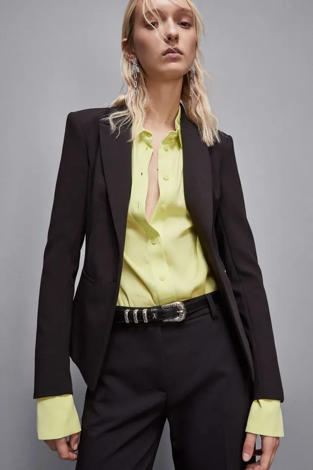 Patrizia Pepe Tailleur Slim Fit Twill Blazer Black 8211 Women