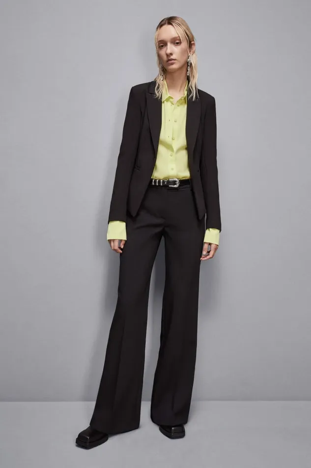 Patrizia Pepe Tailleur Slim Fit Twill Blazer Black 8211 Women