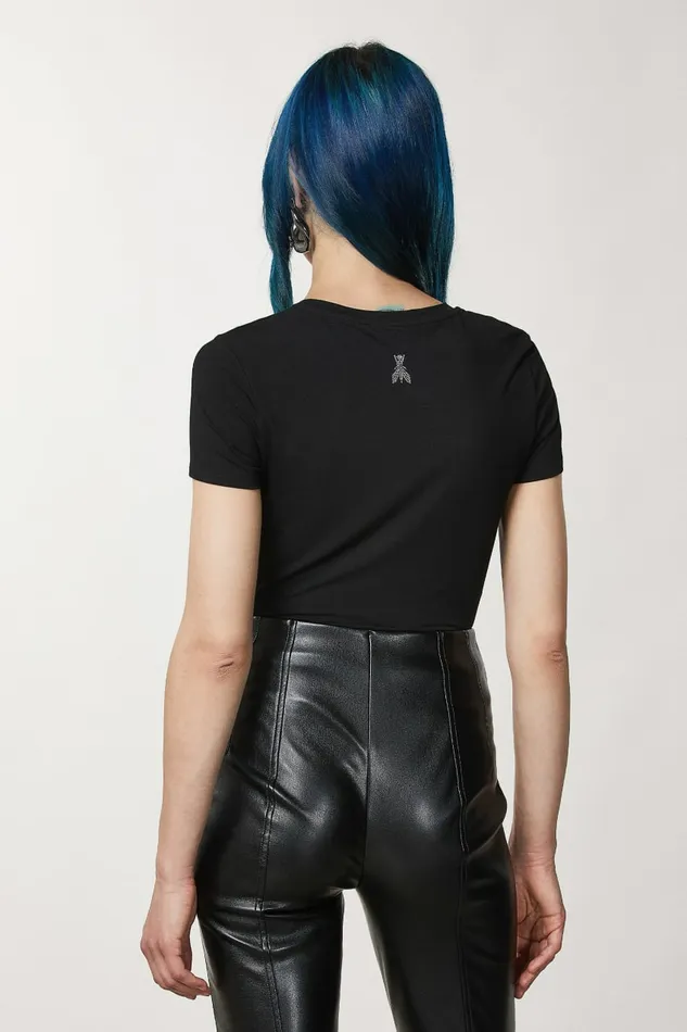 Patrizia Pepe Tops Essential TShirt Black 8211 Women
