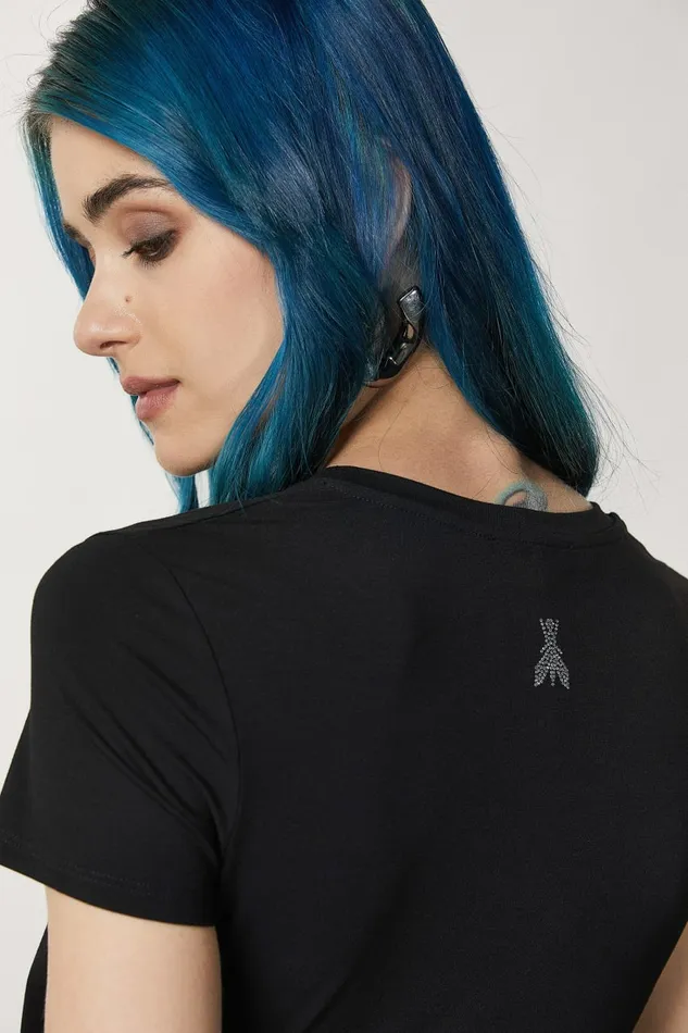 Patrizia Pepe Tops Essential TShirt Black 8211 Women