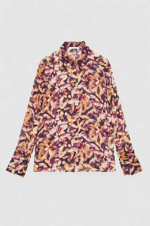 Patrizia Pepe Tops Patterned Georgette Shirt Multicolor 8211 Women