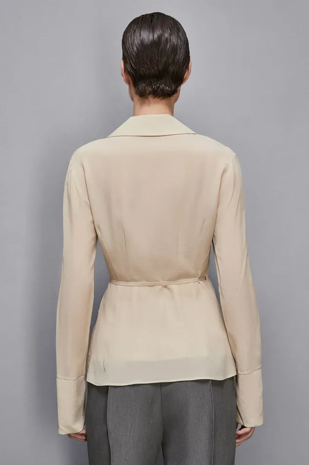 Patrizia Pepe Tops Wrap Tunic Beige 8211 Women