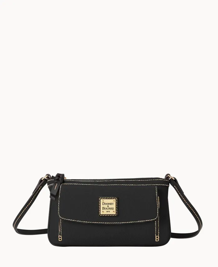 Pebble Grain Gigi Crossbody Black Black Woman Dooney and Bourke Crossbodies