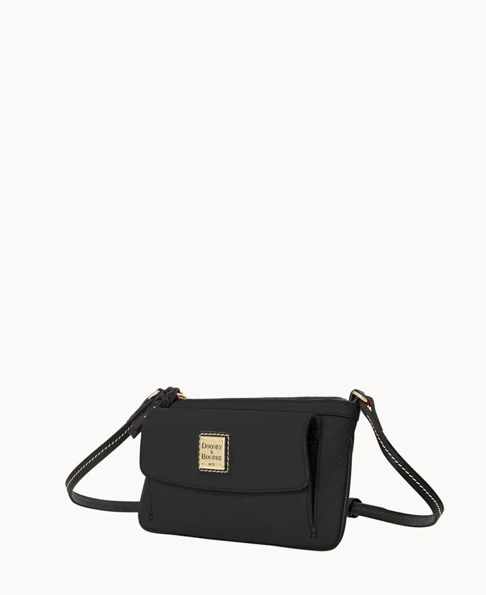 Pebble Grain Gigi Crossbody Black Black Woman Dooney and Bourke Crossbodies