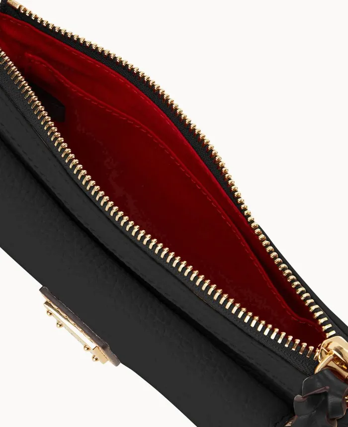 Pebble Grain Gigi Crossbody Black Black Woman Dooney and Bourke Crossbodies