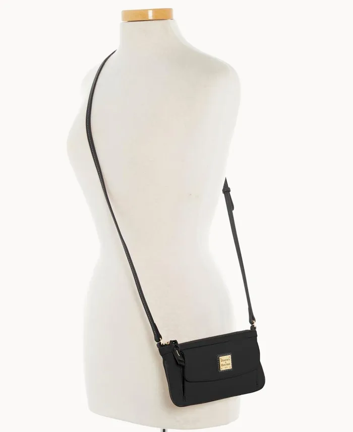 Pebble Grain Gigi Crossbody Black Black Woman Dooney and Bourke Crossbodies
