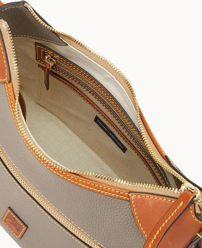 Pebble Grain Hobo Taupe Woman Dooney and Bourke Shoulder Bags Pebble Grain Hobo Taupe Woman Dooney and Bourke Shoulder Bags