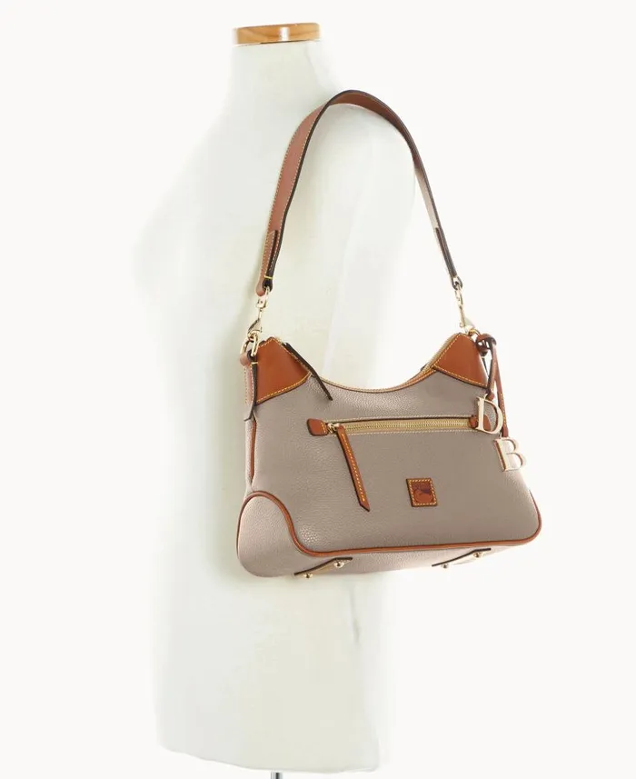 Pebble Grain Hobo Taupe Woman Dooney and Bourke Shoulder Bags Pebble Grain Hobo Taupe Woman Dooney and Bourke Shoulder Bags