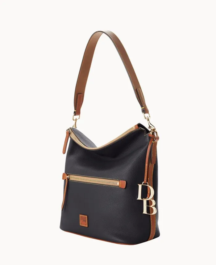 Pebble Grain Large Sac Black Woman Dooney and Bourke Shoulder Bags Pebble Grain Large Sac Black Woman Dooney and Bourke Shoulder Bags