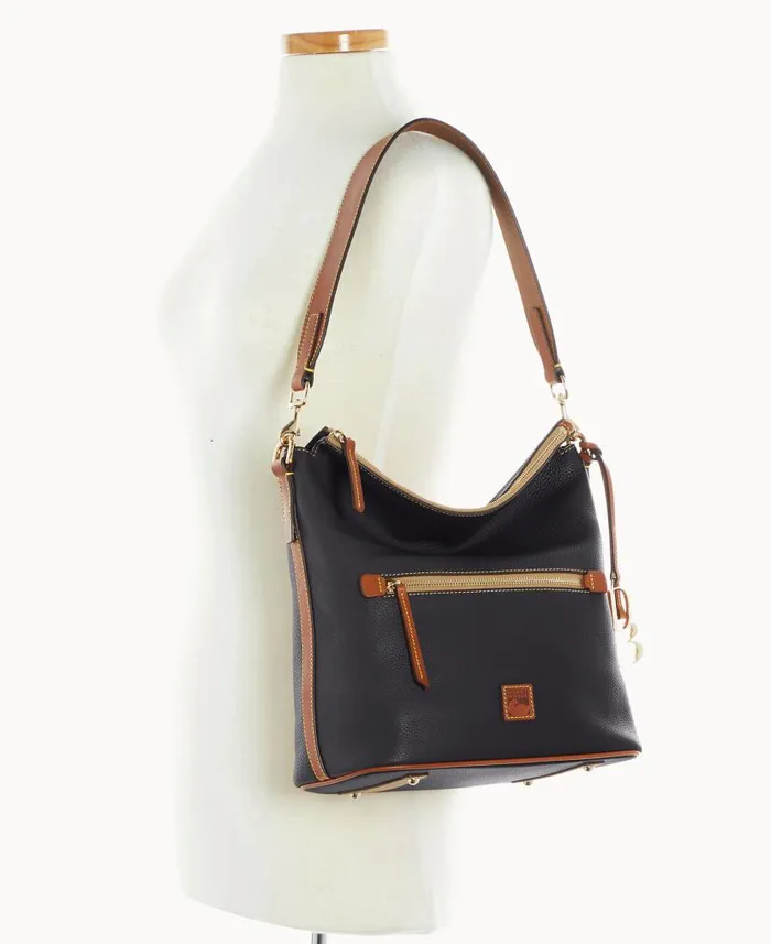 Pebble Grain Large Sac Black Woman Dooney and Bourke Shoulder Bags Pebble Grain Large Sac Black Woman Dooney and Bourke Shoulder Bags