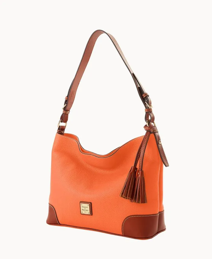 Pebble Grain Large Sac Coral Woman Dooney and Bourke Shoulder Bags Pebble Grain Large Sac Coral Woman Dooney and Bourke Shoulder Bags
