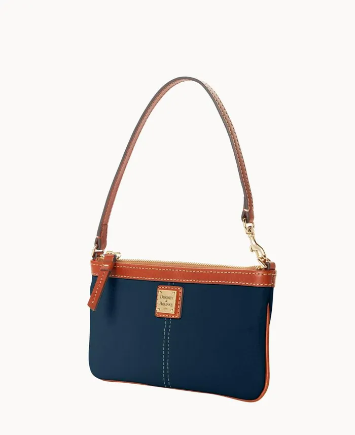 Pebble Grain Large Slim Wristlet Midnight Blue ManWoman Dooney and Bourke Wallets Pebble Grain Large Slim Wristlet Midnight Blue ManWoman Dooney and Bourke Wallets