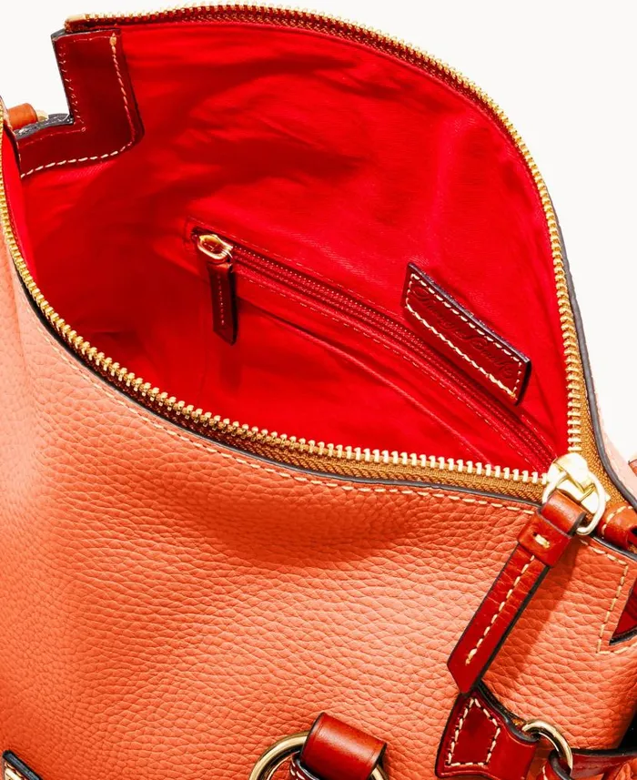 Pebble Grain Satchel Coral Woman Dooney and Bourke Satchels Pebble Grain Satchel Coral Woman Dooney and Bourke Satchels