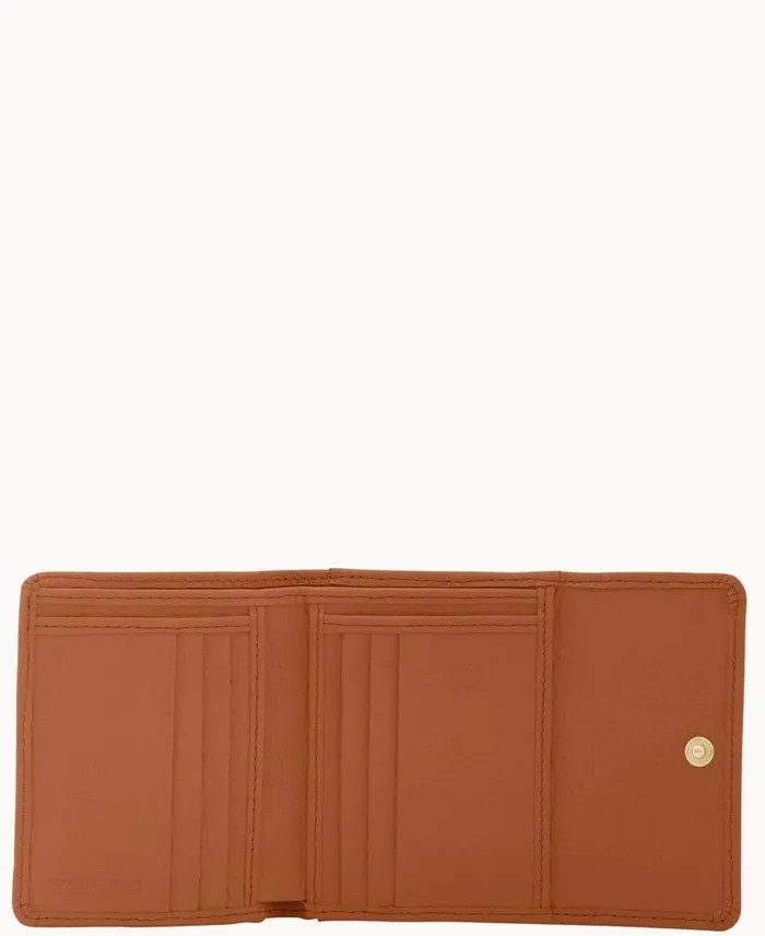 Pebble Grain Small Flap Credit Card Wallet Caramel ManWoman Dooney and Bourke Wallets Pebble Grain Small Flap Credit Card Wallet Caramel ManWoman Dooney and Bourke Wallets