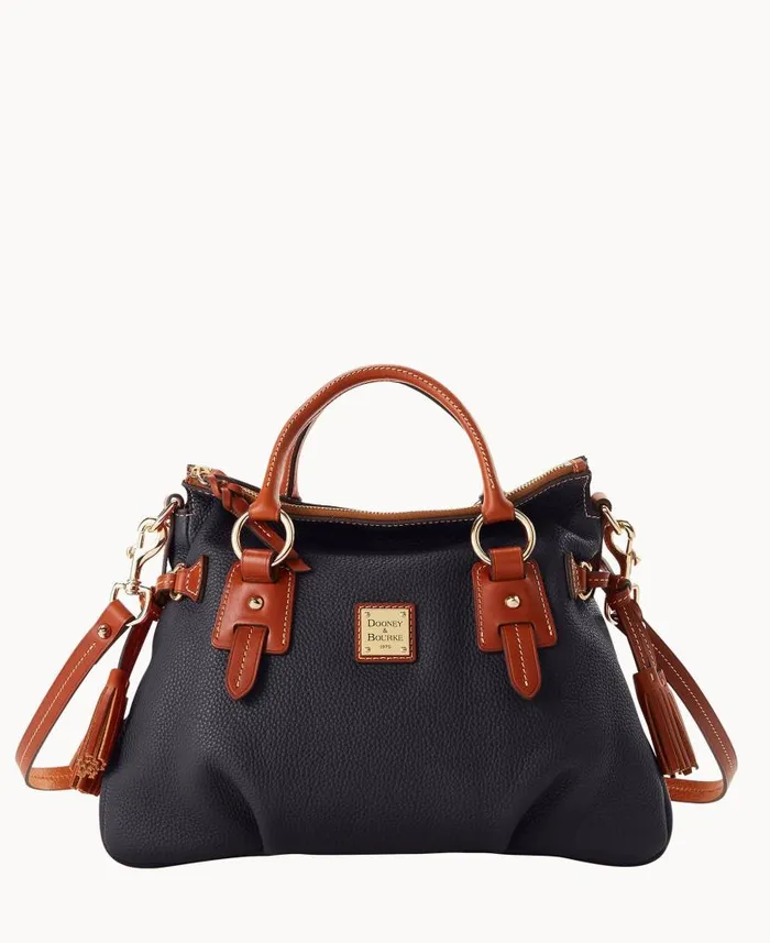 Pebble Grain Stanwich Satchel Black Woman Dooney and Bourke Satchels