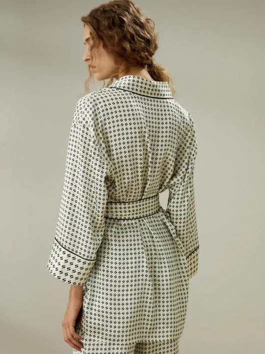 Pena Robe With Pants Women Lilysilk Pajamas