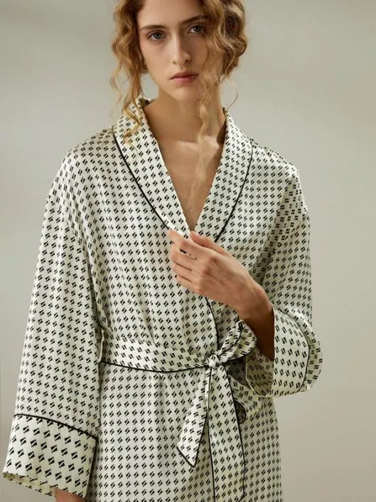 Pena Robe With Pants Women Lilysilk Pajamas