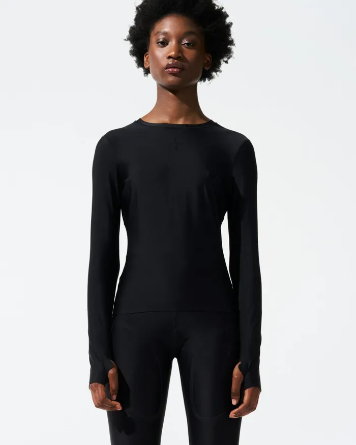 Perfect Moment Compression Base Layer Top Black Women Base Layers