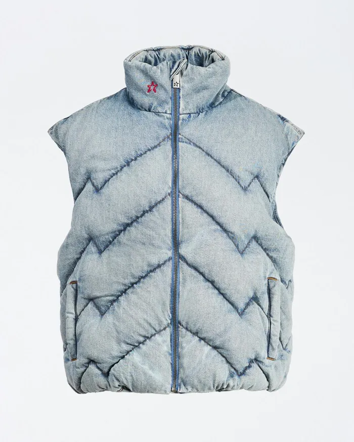 Perfect Moment Denim Vest Light Denim Women Jackets
